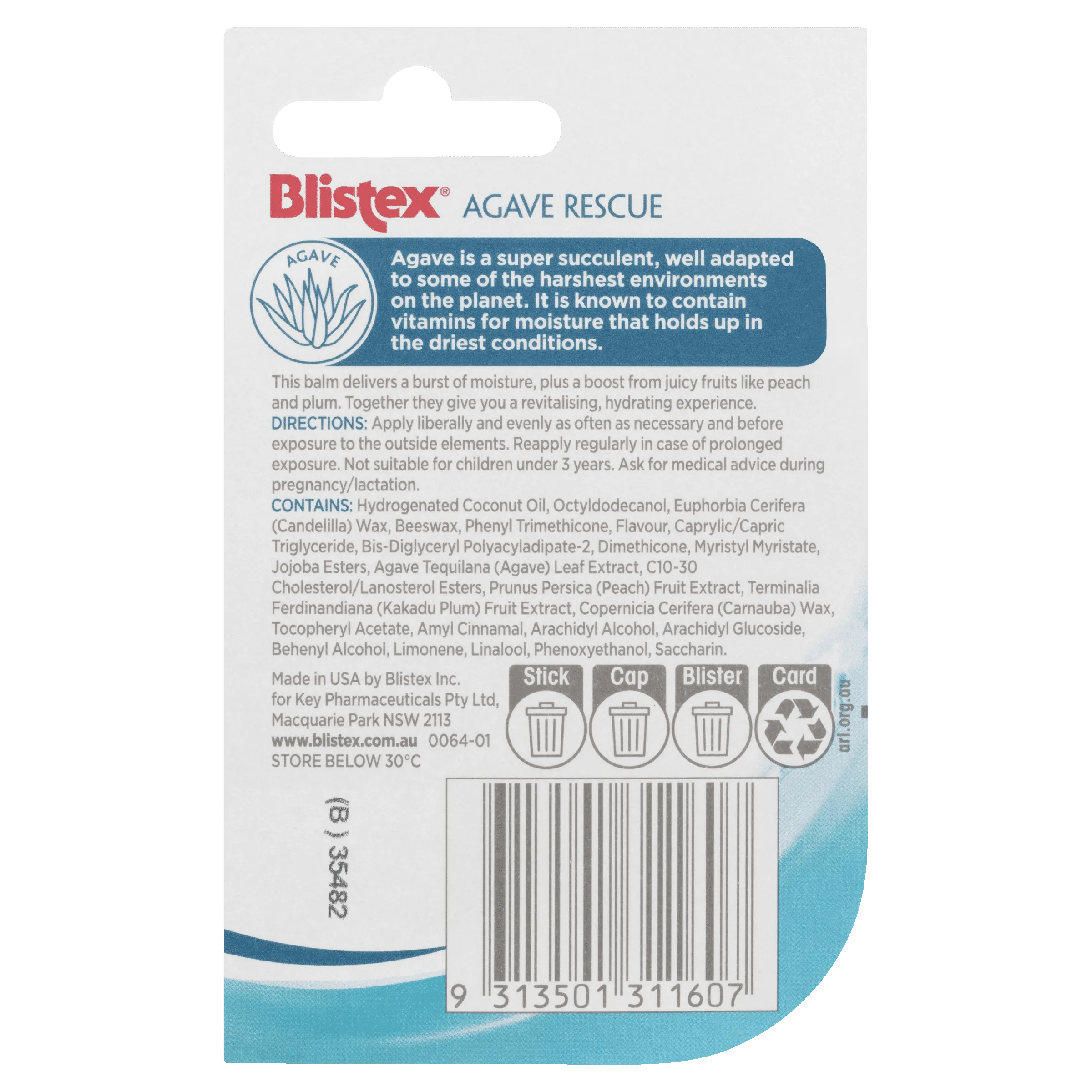 Blistex Agave Rescue | Agave Lip Balm