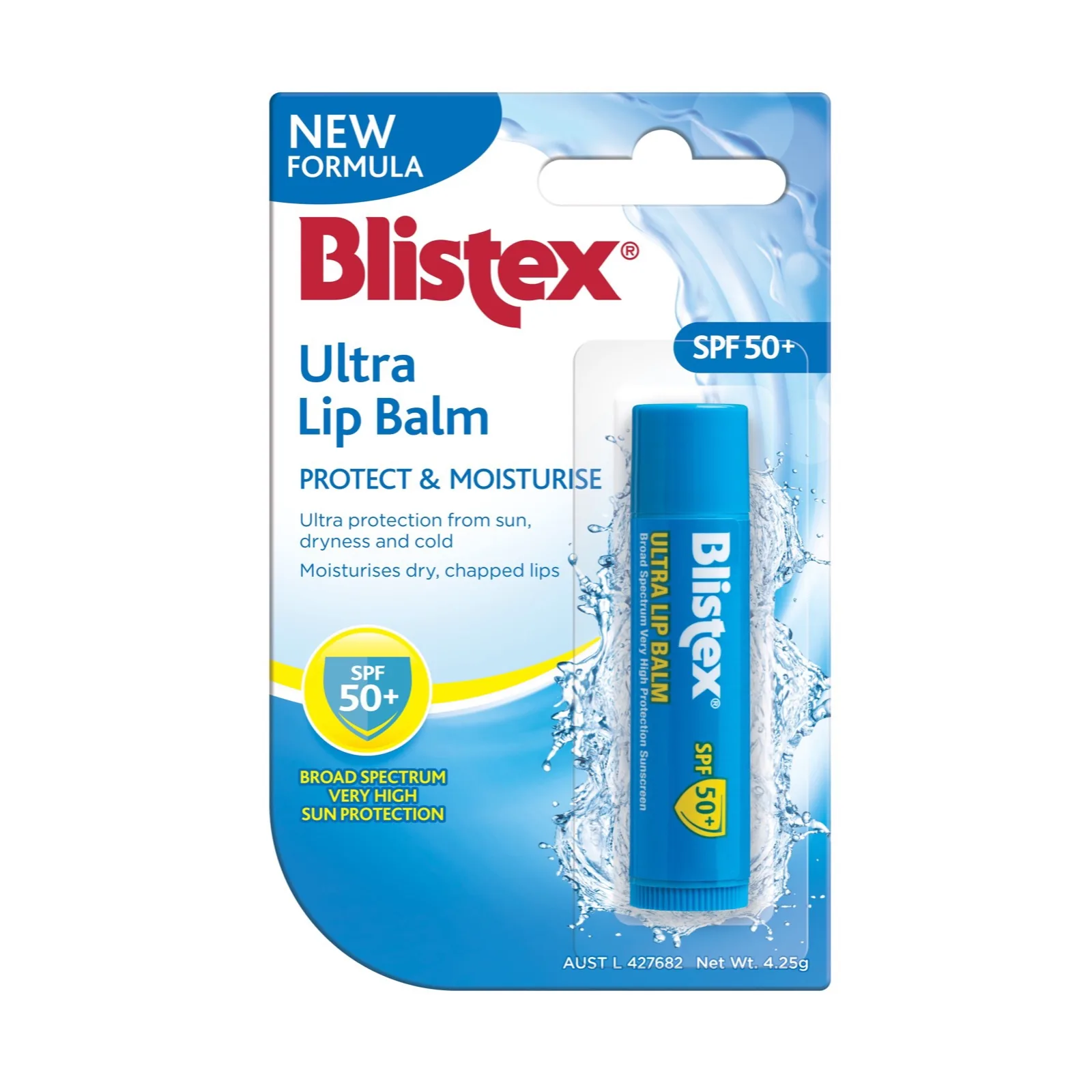 Blistex Ultra Lip Balm SPF 50+ new formula front packaging