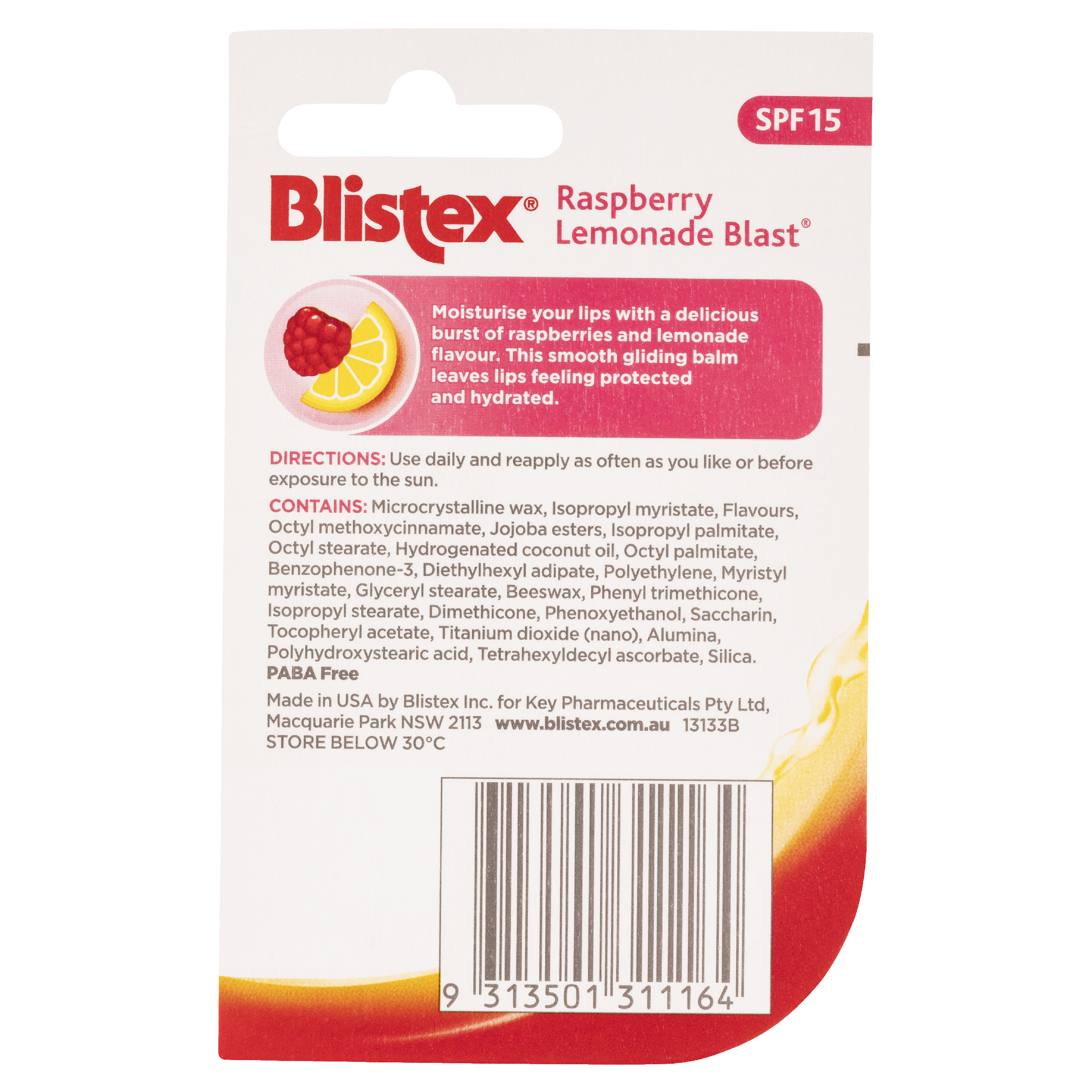 Blistex Raspberry Lemonade Blast product image 2